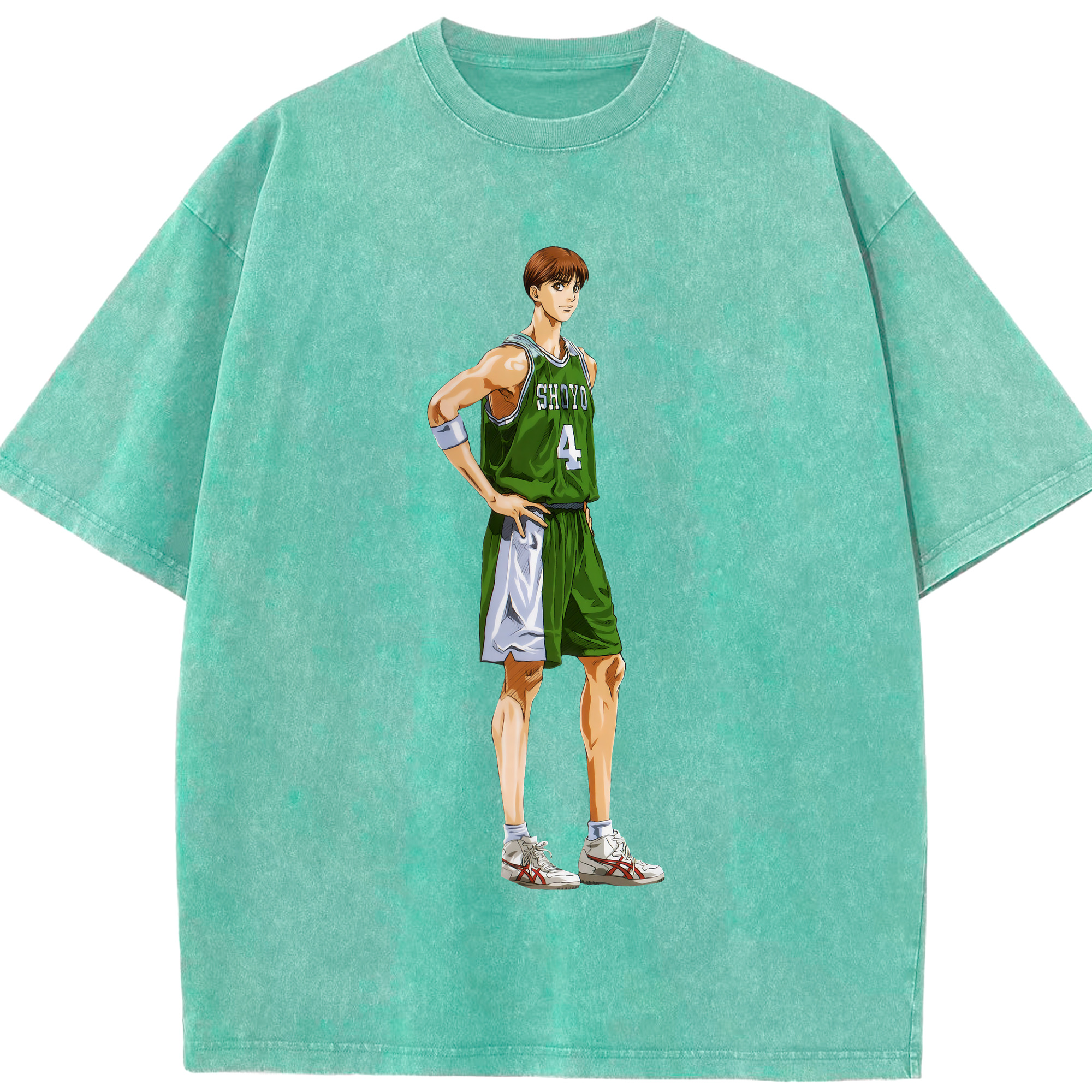 （画像用） SLAM DUNK／スラムダンク 綿100% ヴィンテージ風 半袖Tシャツ（フロントプリント）
